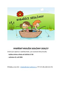 Po prázdninách se opět rozbíhá rybářský kroužek